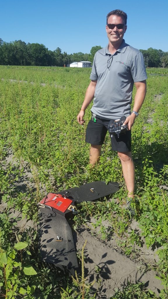 Oliver Volkmann paving the way for PPK GNSS V-Map supported personal mapping operations (here using a UAV Mapper of TuffWing). V-Map with a TuffWing UAV mapper