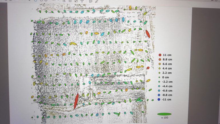 first V-Map supported alignment results first V-Map test alignment results